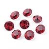 Pointed Back & Back Plated K9 Glass Rhinestone Cabochons X-RGLA-J012-8mm-501-2