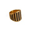 304 Stainless Steel with Natural Shell Finger Rings FS-WG31488-06-2