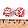 Fruit Round Resin Beads RESI-T059-03E-3