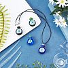 4Pcs 4 Colors Handmade Lampwork Perfume Bottle Pendants LAMP-FH0001-02-2