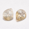 Faceted K9 Glass Rhinestone Charms RGLA-F053-A-001GS-2