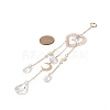 Glass Teardrop & Star Window Hanging Suncatchers HJEW-JM00905-01-3