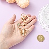 Alloy Rhinestone & Iron Keychain KEYC-YW00279-01-3