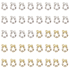 40Pcs 2 Colors Christmas Wreath Alloy Rhinestone Cabochons MRMJ-CA0001-49-8