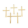Tibetan Style Alloy Cross Large Pendants TIBEP-EAAA0100Y-AG-FF-1