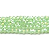 Imitation Jade Electroplate Glass Beads Strands EGLA-A039-J6mm-B01-1