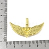 Brass Micro Pave Cubic Zirconia Pendants KK-E111-17G-3