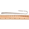 Oval Iron Stamping Blank Swan Neck Bookmark Findings AJEW-B032-01A-P-3