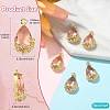 Transparent Glass Pendants GLAA-FZ0001-02K-4