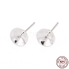 925 Sterling Silver Stud Earring Findings STER-K167-027D-S-7