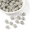 Brass Rhinestone Beads RB-A019-8mm-01S-1