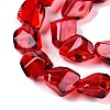 Electroplate Glass Beads Strands EGLA-N012-05A-3