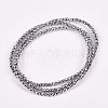 Electroplate Non-magnetic Synthetic Hematite Beads Strands G-J169B-2mm-02-2