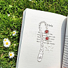 12Pcs Tibetan Style Alloy Bookmark Findings with Holes AJEW-SC0004-43-6