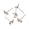 Non-Tarnish Earring Cabochon Settings 304 Stainless Steel Ear Studs Blank Settings X-STAS-Q170-08-2