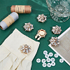 Alloy Cufflinks & 4-Hole Plastic Buttons HJEW-NB00251-4