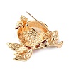 Fruit Theme Alloy Micro Pave Cubic Zirconia & Enamel Pendant Brooches CU-E001-02G-2