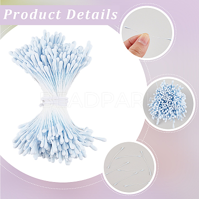 Gypsum with Cotton Cord Artificial Flower Core DIY-WH20007-36A-05-1