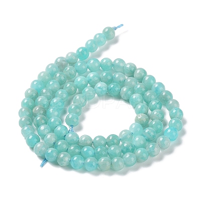 Natural Amazonite Beads Strands G-F461-12-4mm-01-1