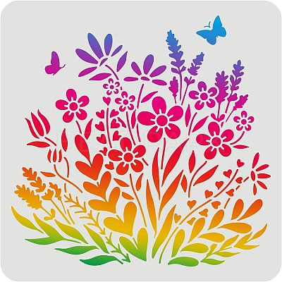 Plastic Reusable Drawing Painting Stencils Templates DIY-WH0172-465-1