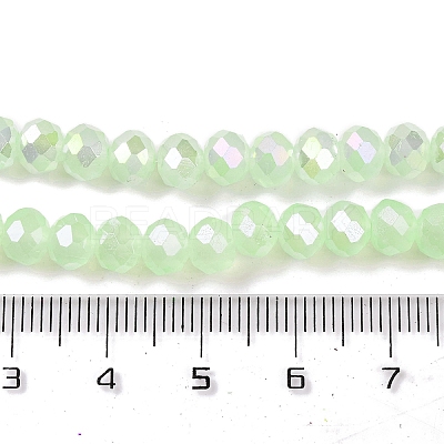 Baking Electroplate Glass Beads Strands DGLA-A039-J6MM-B17-1