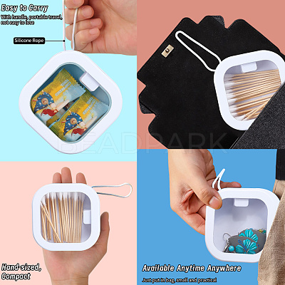 Multifunctional Plastic Pocket-Sized Push Switch Organizers Case CON-WH20006-004B-1