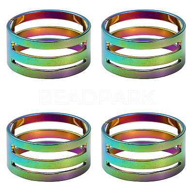 4Pcs Brass Rings RJEW-YW0001-06RC-1