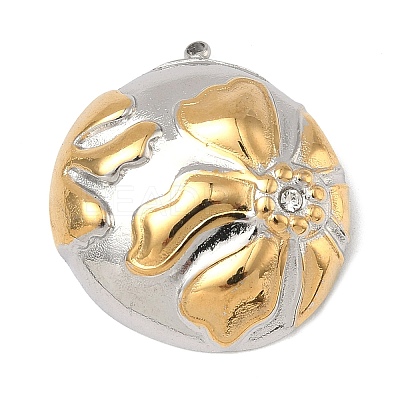 Two Tone 304 Stainless Steel Pendants STAS-K322-18B-GP-1