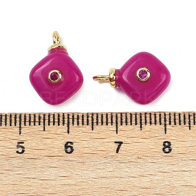 Dyed Natural White Jade Pendants KK-B157-42C-04-1