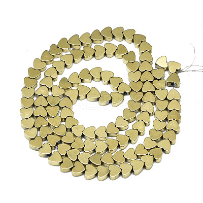 Electroplate Non-magnetic Synthetic Hematite Beads Strands X-G-S352-56-1