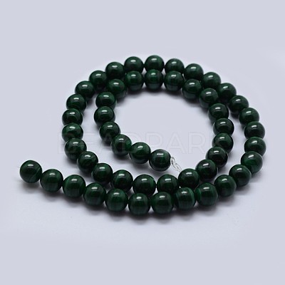 Natural Malachite Beads Strands G-F571-27A2-4mm-1