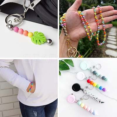 140Pcs 14 Colors Food Grade Eco-Friendly Silicone Beads SIL-TA0001-24-1