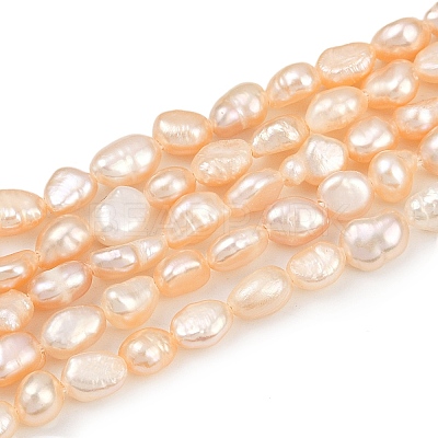 Natural Cultured Freshwater Pearl Beads Strands PEAR-P064-20G-03D-1