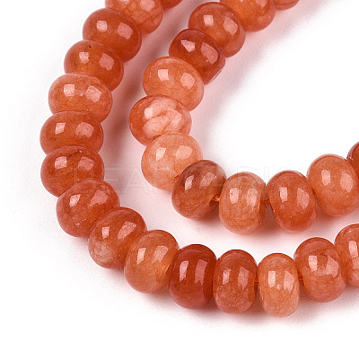 Dyed Natural White Jade Beads Strands X-G-T139-59A-06-1
