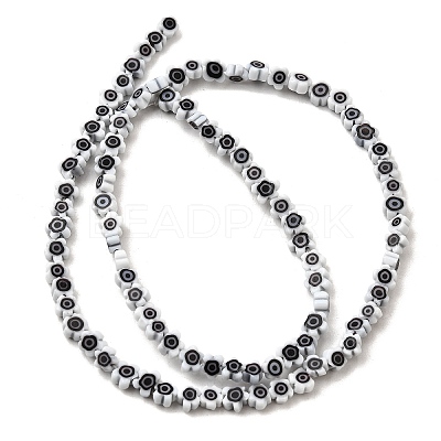 Handmade Millefiori Glass Bead Strands LAMP-J035-4mm-18-1
