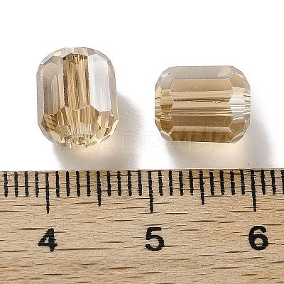 Electroplate Column Glass Beads EGLA-A043-02-PL02-1