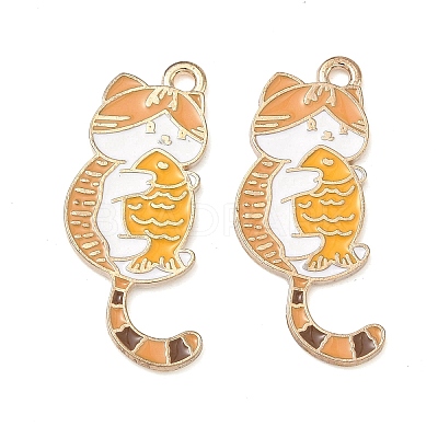 Alloy Enamel Pendants ENAM-A013-01A-G-1