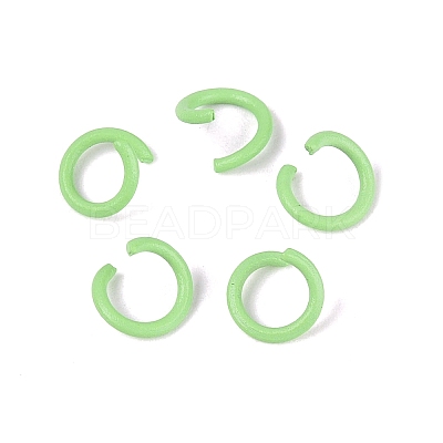 Spray Painted Iron Open Jump Rings IFIN-T017-04C-06-1