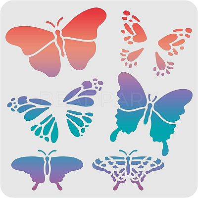 Plastic Reusable Drawing Painting Stencils Templates DIY-WH0172-247-1