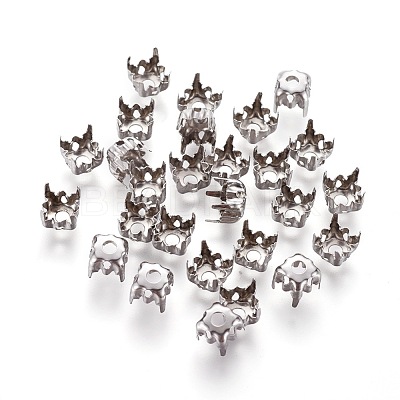 Non-Tarnish 201 Stainless Steel Sew on Prong Settings STAS-L229-06P-1