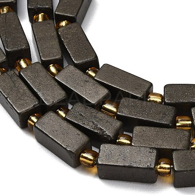 Natural Gold Pyrite/Golden Pyrite Beads Strands G-F833-C01-01-1