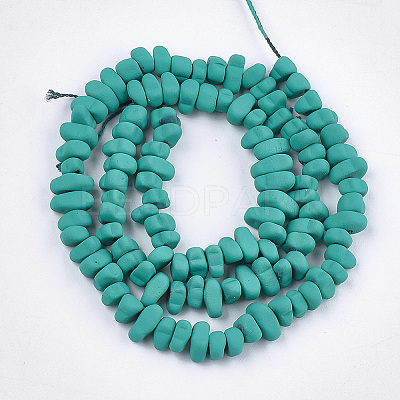 Spray Painted Non-magnetic Synthetic Hematite Beads Strands G-T116-19-04-1