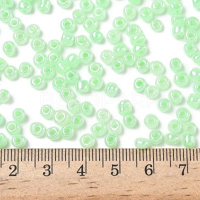 DIY Craft Beads 6/0 Ceylon Round Glass Seed Beads X-SEED-A011-4mm-144-1