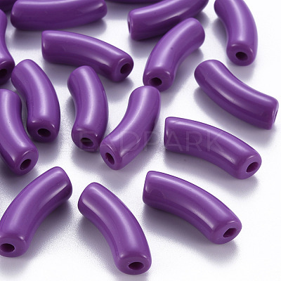 Opaque Acrylic Beads MACR-S372-001B-S016-1