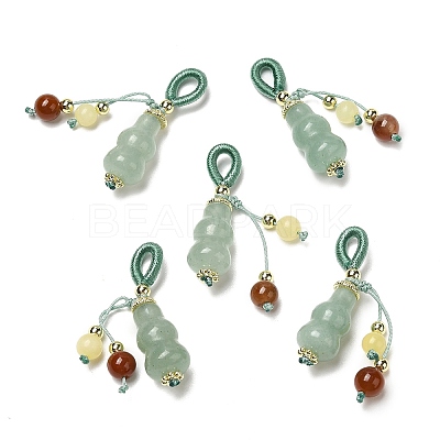 Natural Green Aventurine Pendants G-K341-12G-1