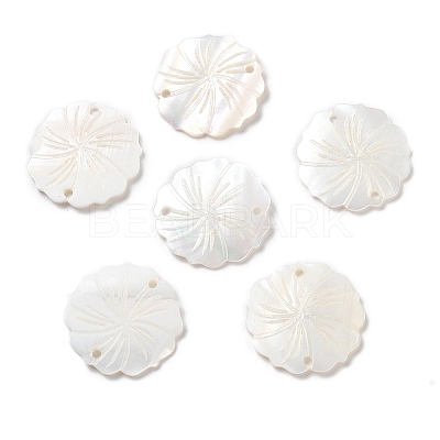 Natural Freshwater Shell Pendants SHEL-D082-14A-1