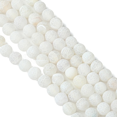 Natural Weathered Agate Beads Strands X-G-G589-8mm-03-1