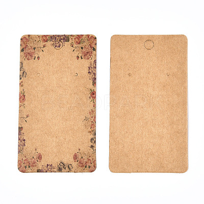 Cardboard Earring Display Cards CDIS-F003-11B-1