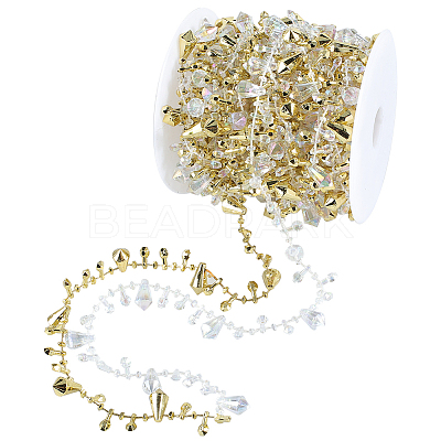 1 Roll Plastic Diamond Beaded Trim OCOR-SP0001-12B-1