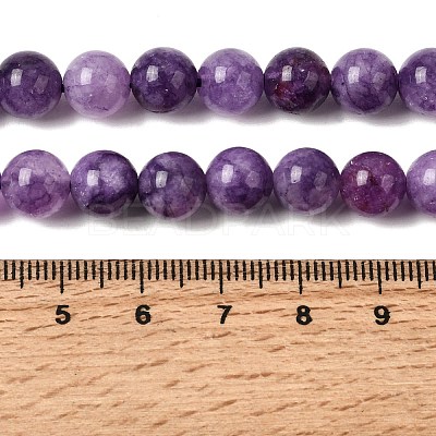 Natural White Jade Beads Strands G-H348-8mm-05-1